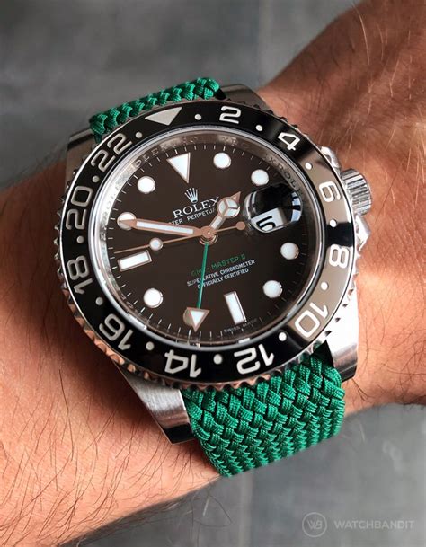 rolex gmt master fabric strap|rolex gmt master i straps.